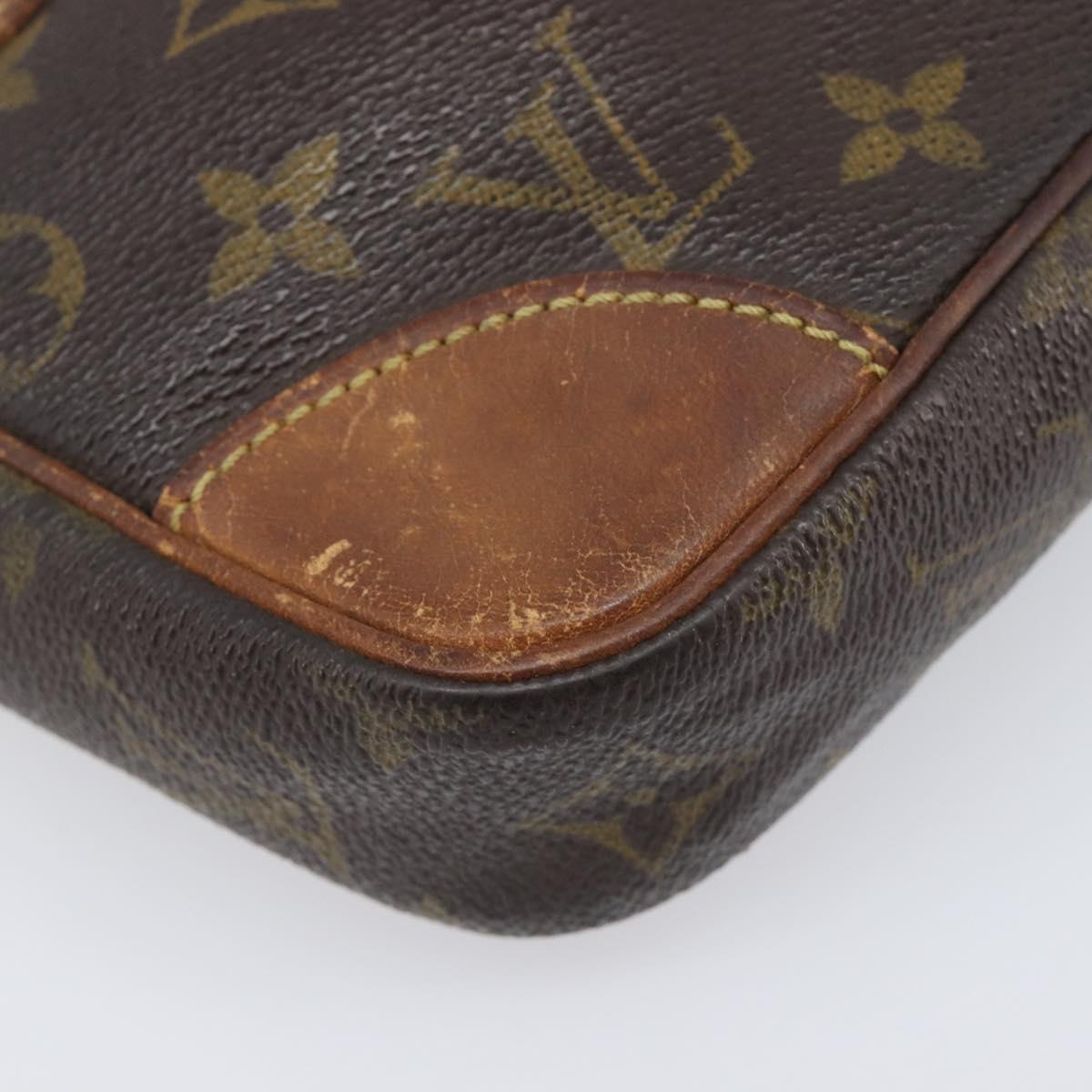LOUIS VUITTON Monogram Marly Dragonne GM Clutch Bag 2 Set M51825 LV Auth 202425