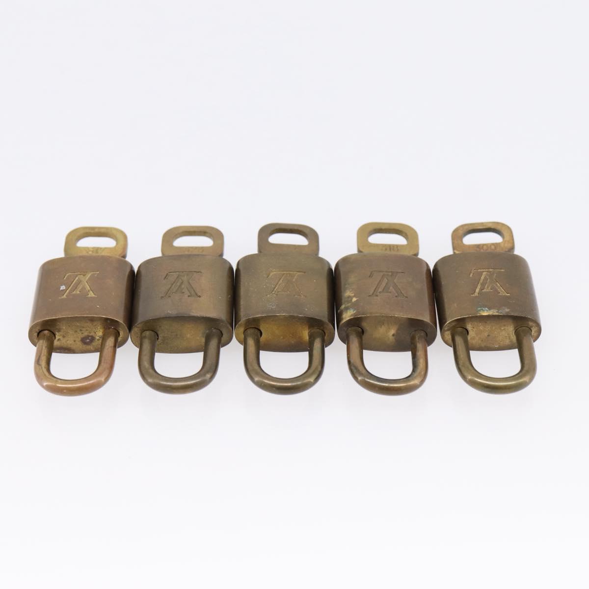 LOUIS VUITTON Padlock 10 Set Padlock metal Gold LV Auth 202429