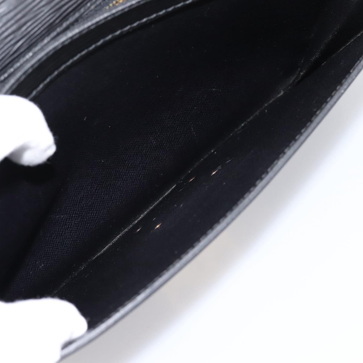 LOUIS VUITTON Epi Serie Dragonne Clutch Bag Black Noir M52612 LV Auth 202460