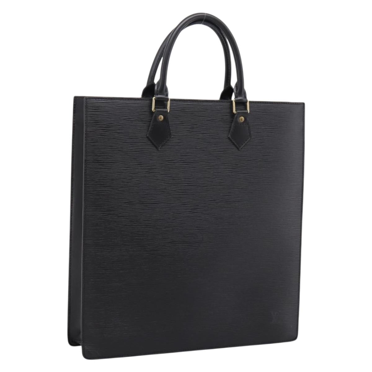 LOUIS VUITTON Epi Sac Plat Hand Bag Black M59082 LV Auth 202463