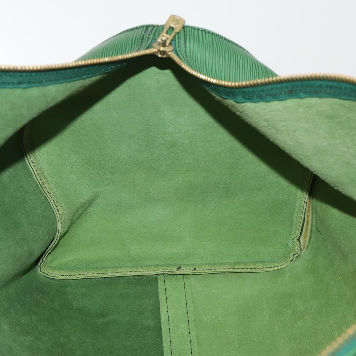 LOUIS VUITTON Epi Keepall 55 Boston Bag Green M42954 LV Auth 202475