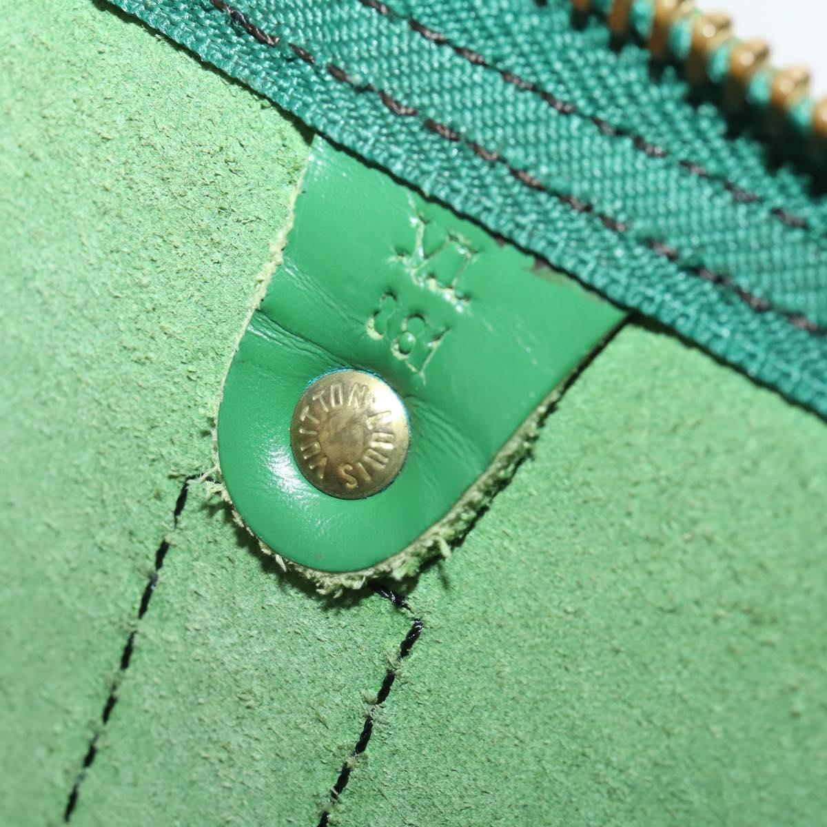 LOUIS VUITTON Epi Keepall 55 Boston Bag Green M42954 LV Auth 202475