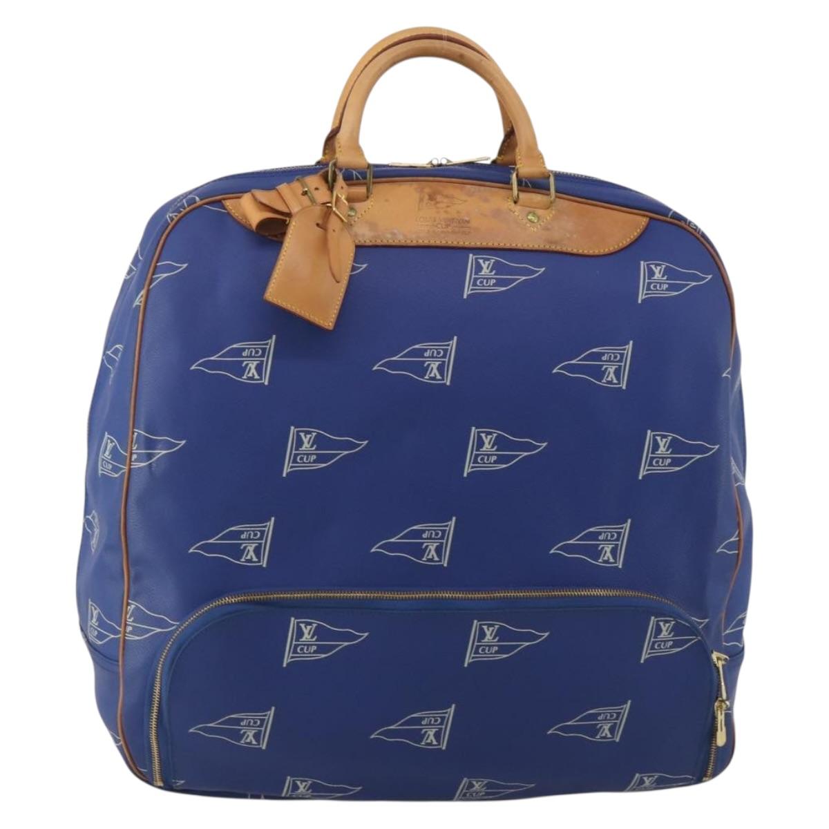 LOUIS VUITTON LV Cup Evasion Boston Bag Blue LV Auth 202477