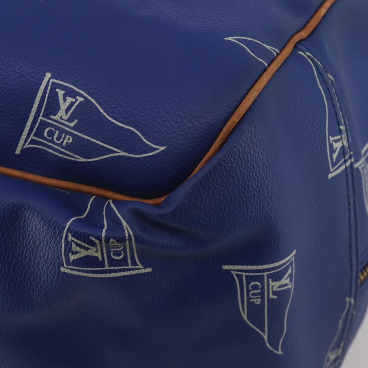 LOUIS VUITTON LV Cup Evasion Boston Bag Blue LV Auth 202477