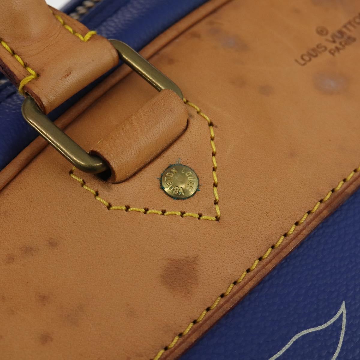 LOUIS VUITTON LV Cup Evasion Boston Bag Blue LV Auth 202477