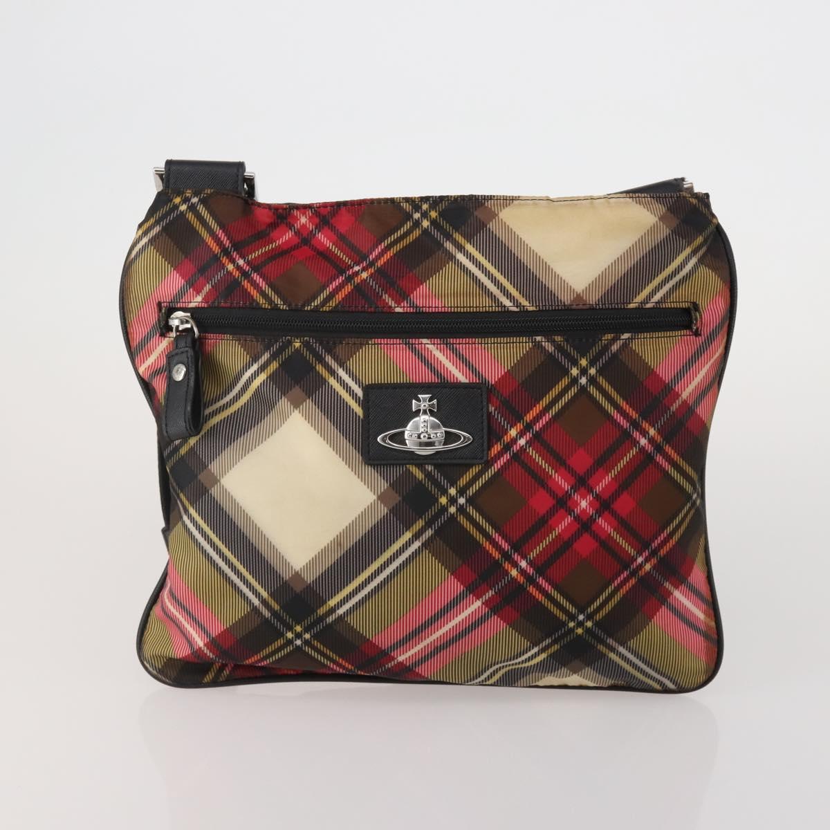 Vivienne Westwood Bag Nylon Leather Canvas 3 Set Black Beige Red Auth 202481