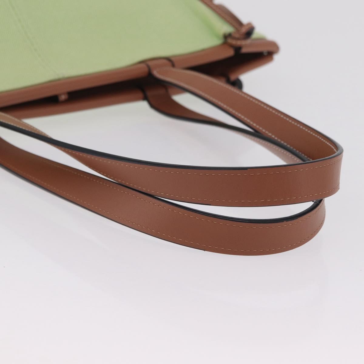 LOEWE Cushion Tote Bag Canvas Green Auth 202499A