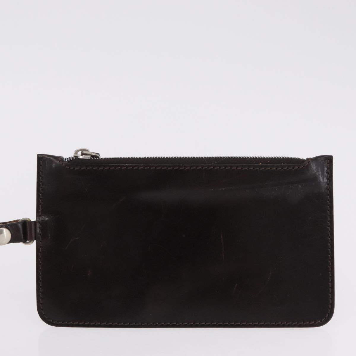 FENDI Zucca Canvas Hand Bag Black Brown Auth 202501