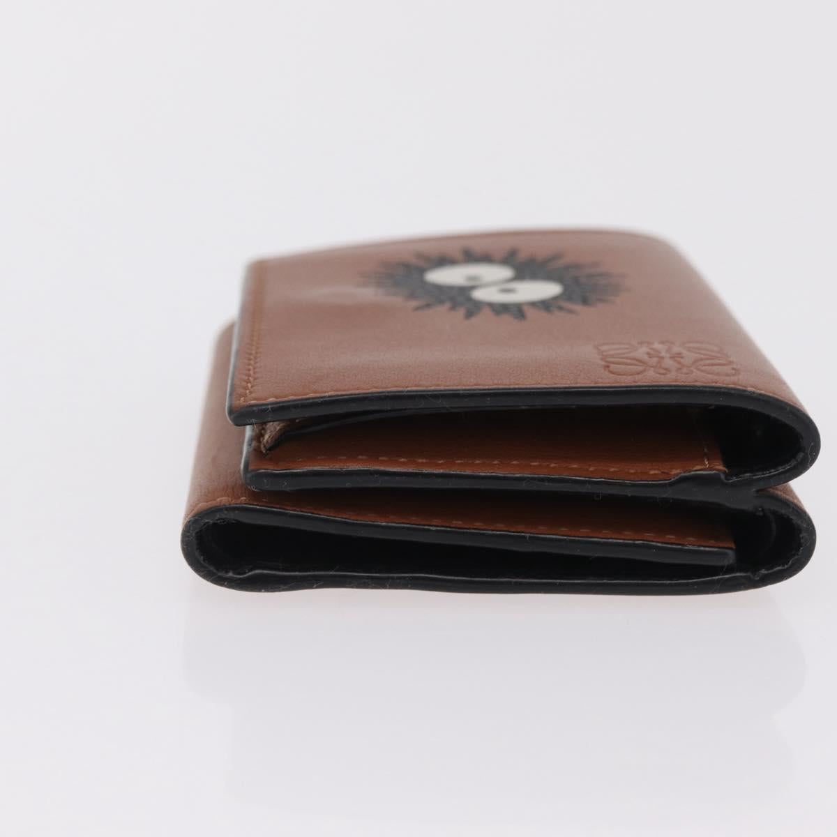 LOEWE LOEWE × Studio Ghibli Suswatari Wallet Leather Brown Silver Auth 202509M
