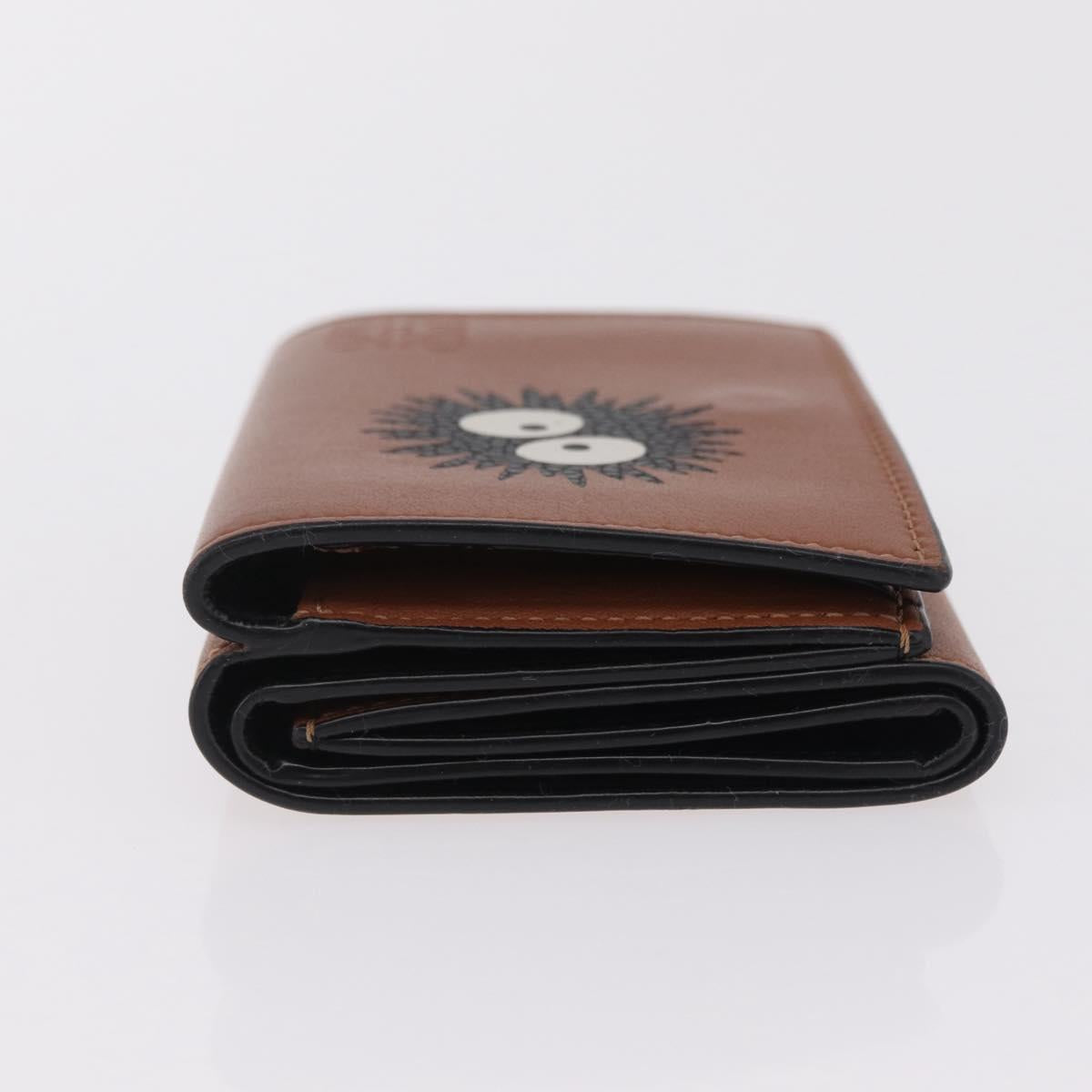 LOEWE LOEWE × Studio Ghibli Suswatari Wallet Leather Brown Silver Auth 202509M