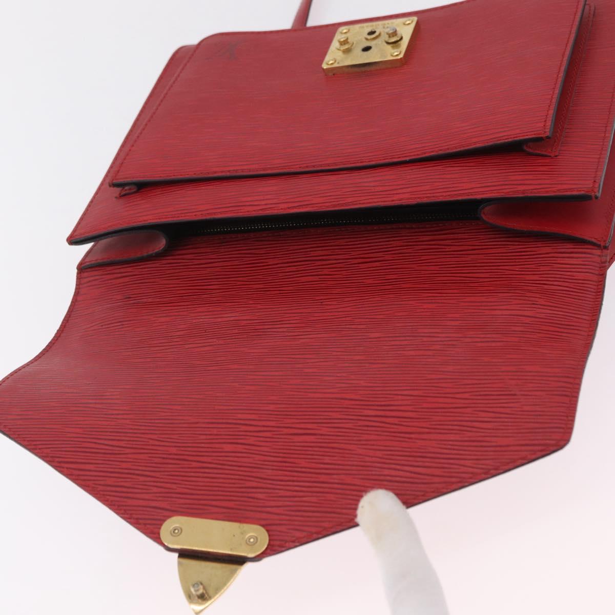 LOUIS VUITTON Epi Monceau 28 Hand Bag Red M40783 LV Auth 202522