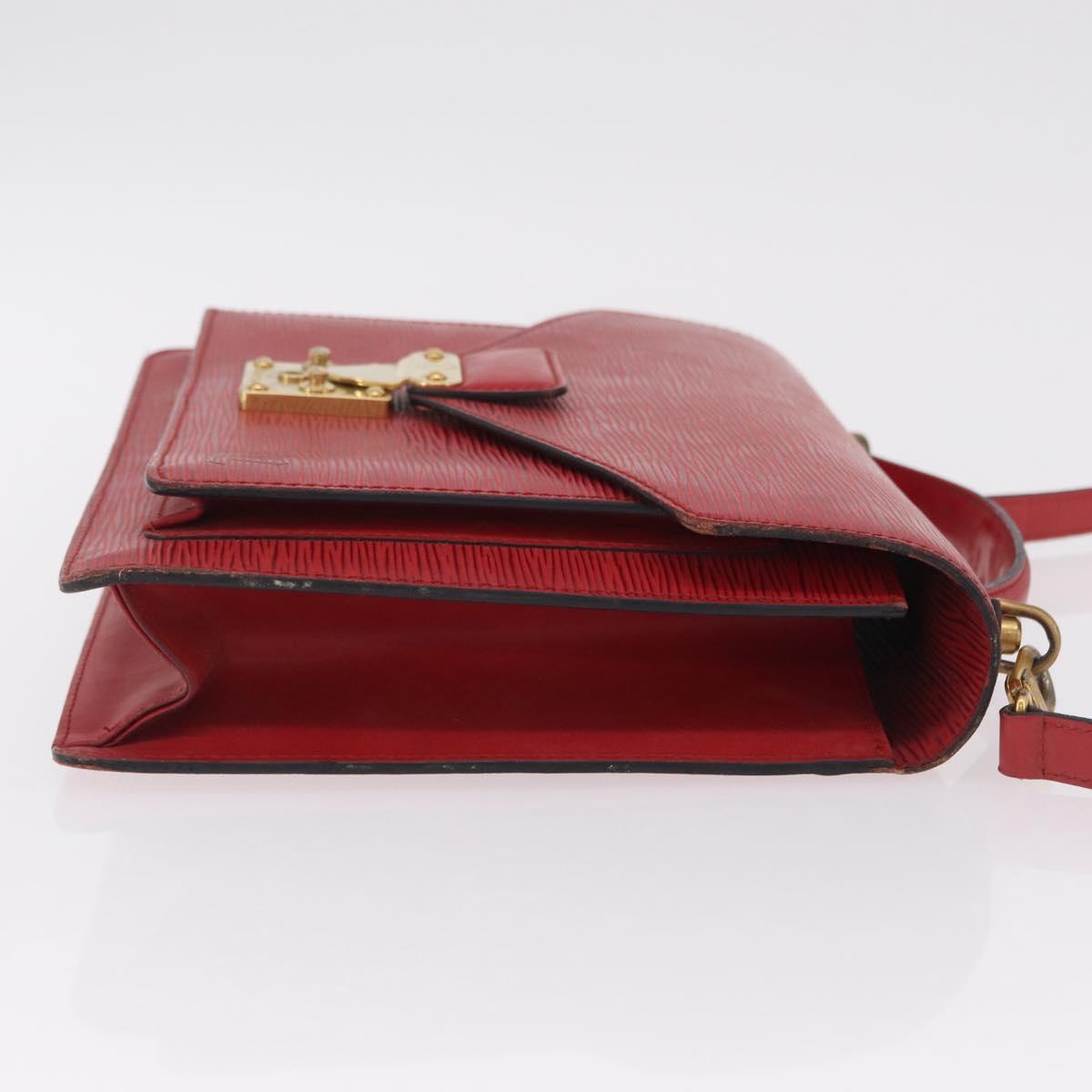 LOUIS VUITTON Epi Monceau 28 Hand Bag Red M40783 LV Auth 202522