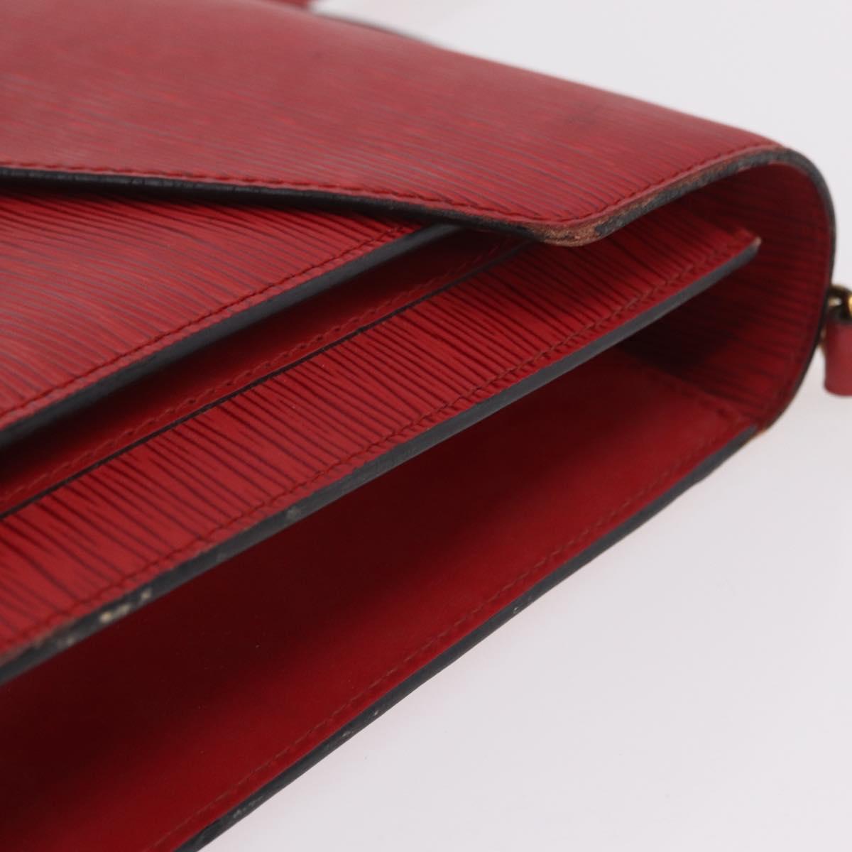 LOUIS VUITTON Epi Monceau 28 Hand Bag Red M40783 LV Auth 202522