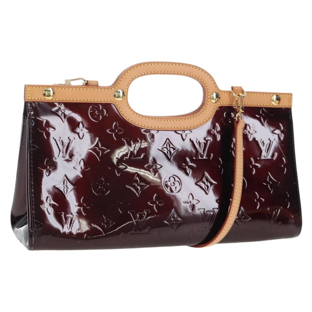 LOUIS VUITTON Monogram Vernis Roxbury Drive Bag Amarante M91995 LV Auth 202537V
