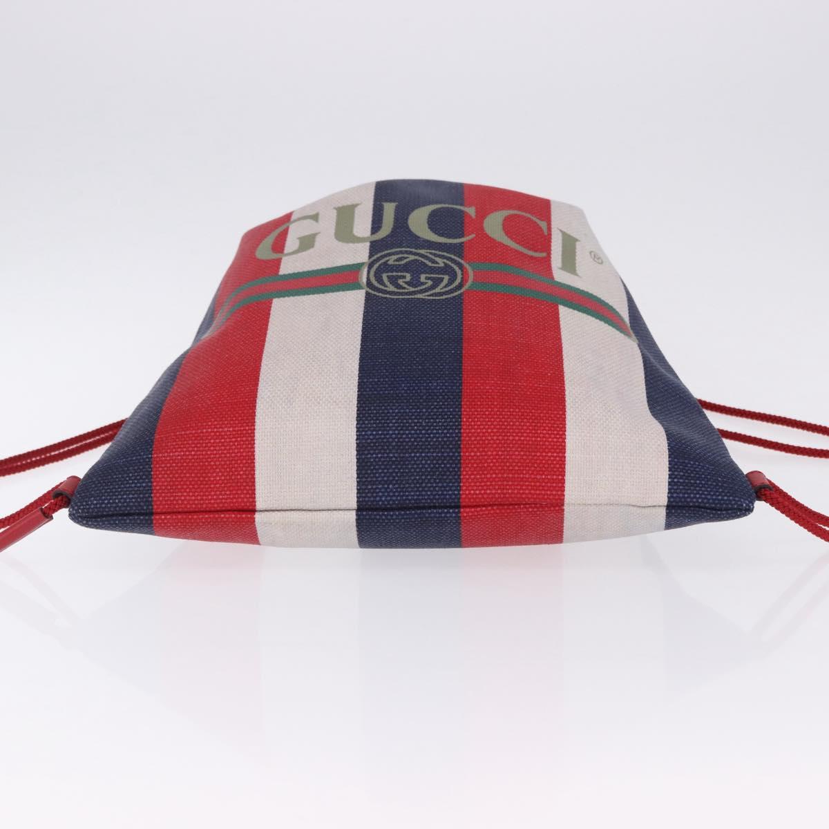 GUCCI Drawstring Backpack Canvas Multicolor 473872 Auth 202580V