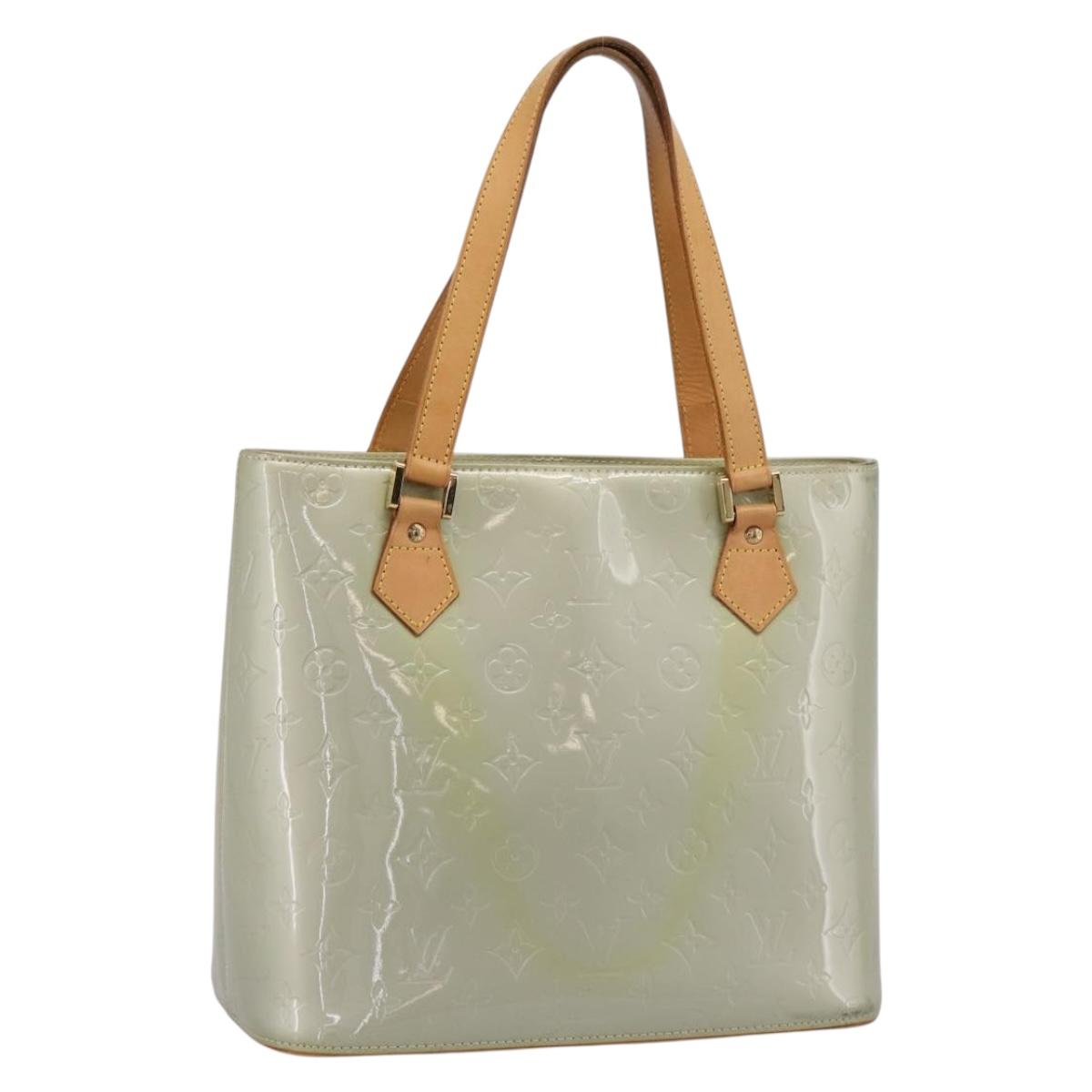 LOUIS VUITTON Monogram Vernis Houston Hand Bag Gris M91053 LV Auth 202587