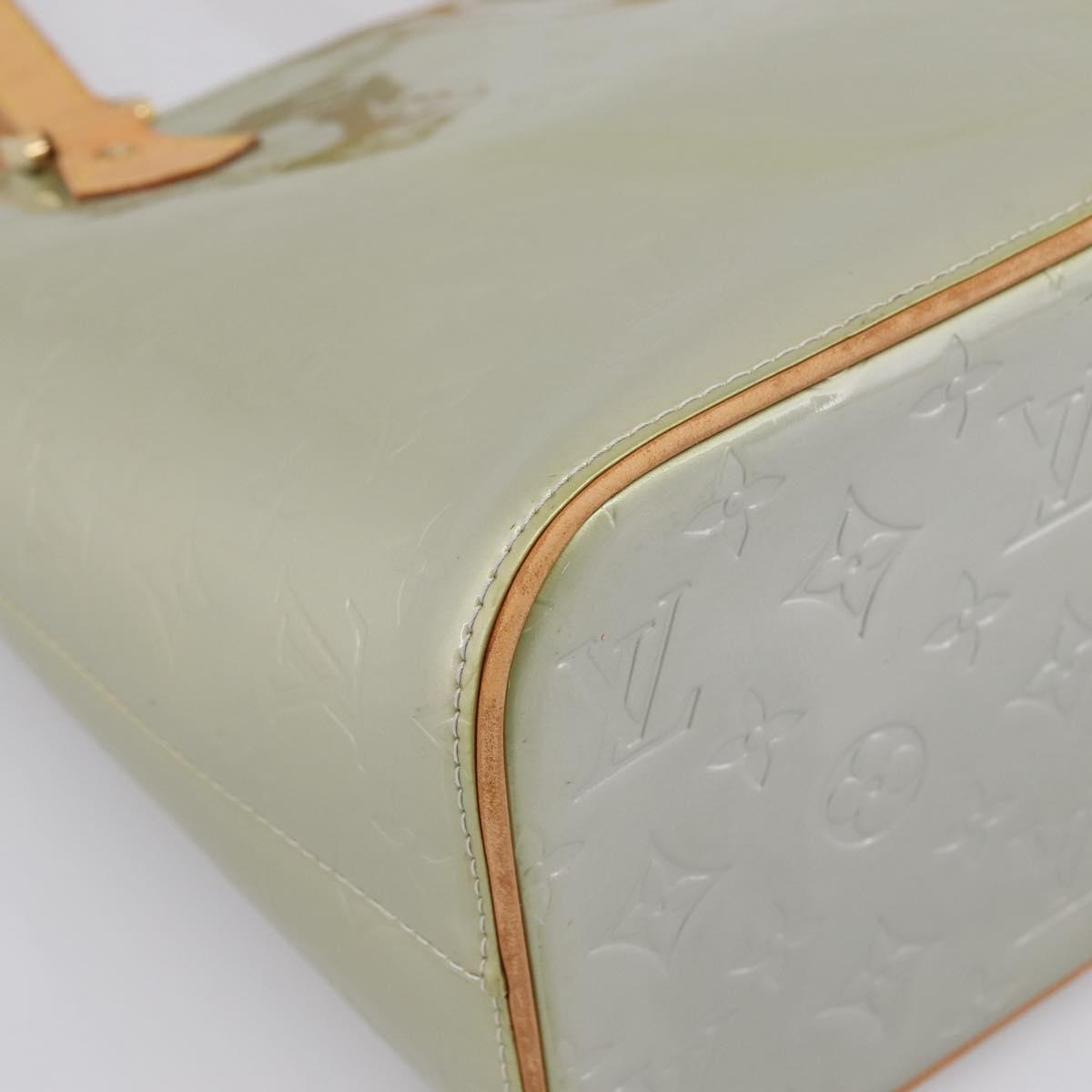 LOUIS VUITTON Monogram Vernis Houston Hand Bag Gris M91053 LV Auth 202587