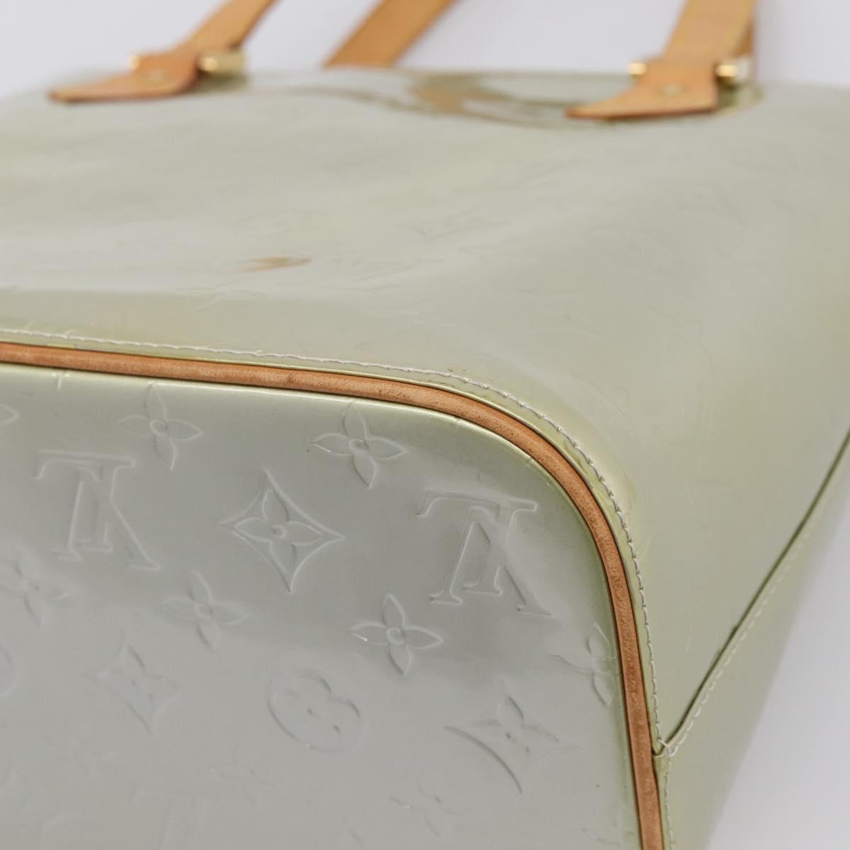LOUIS VUITTON Monogram Vernis Houston Hand Bag Gris M91053 LV Auth 202587
