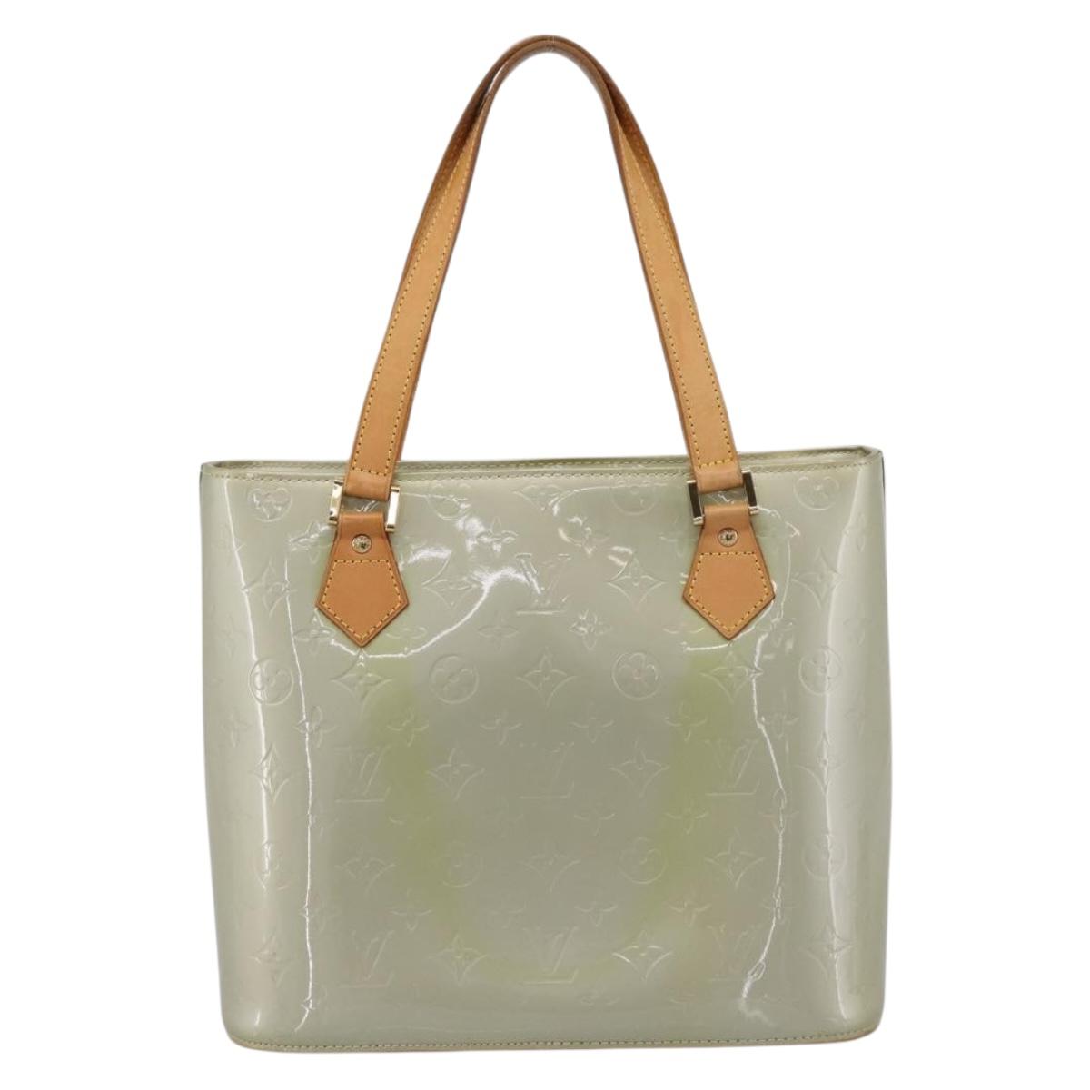 LOUIS VUITTON Monogram Vernis Houston Hand Bag Gris M91053 LV Auth 202587