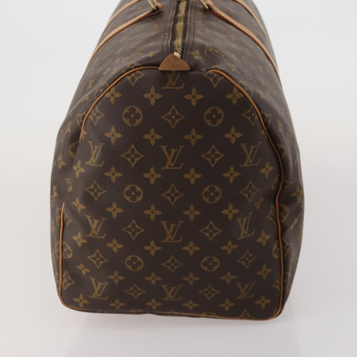 LOUIS VUITTON Monogram Keepall 55 Boston Bag M41424 LV Auth 202595A