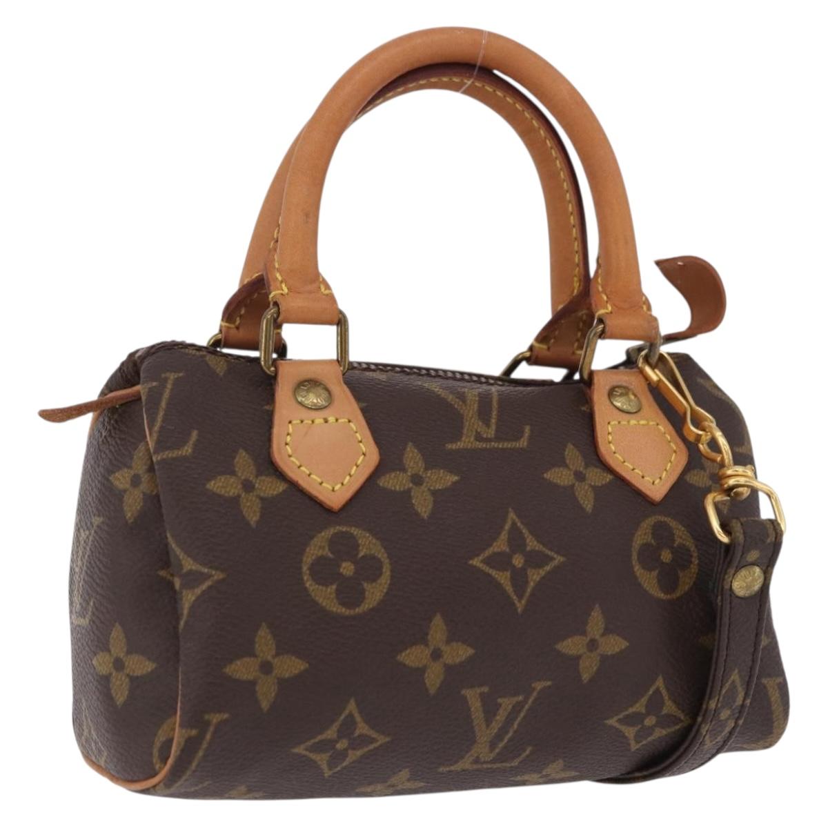LOUIS VUITTON Monogram Mini Speedy Hand Bag M41534 LV Auth 202596V