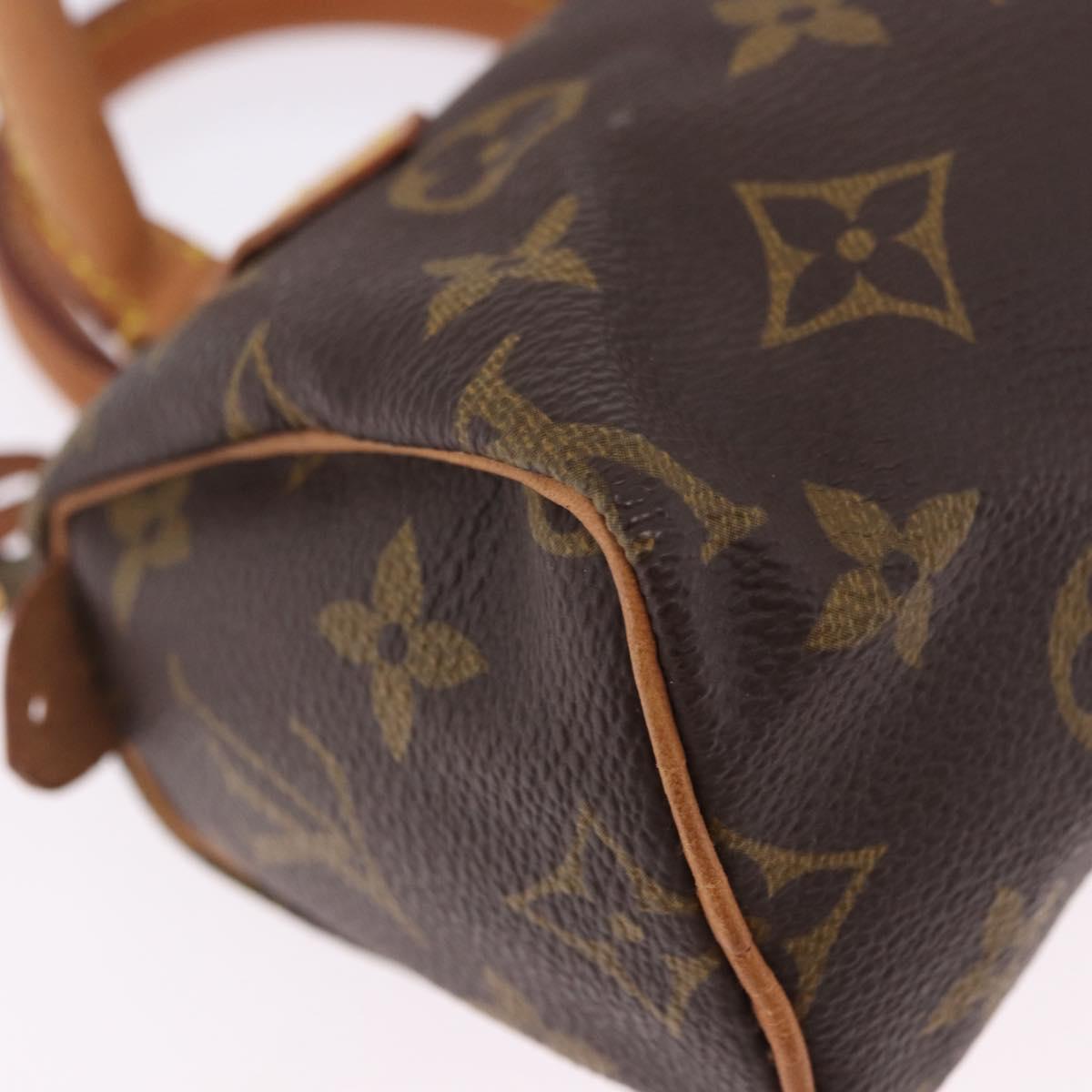 LOUIS VUITTON Monogram Mini Speedy Hand Bag M41534 LV Auth 202596V