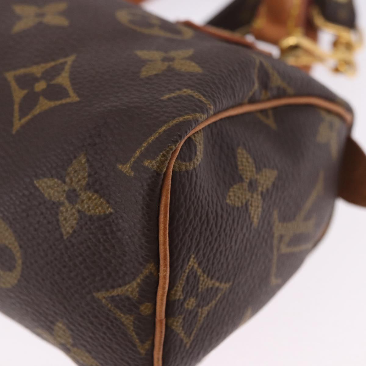 LOUIS VUITTON Monogram Mini Speedy Hand Bag M41534 LV Auth 202596V