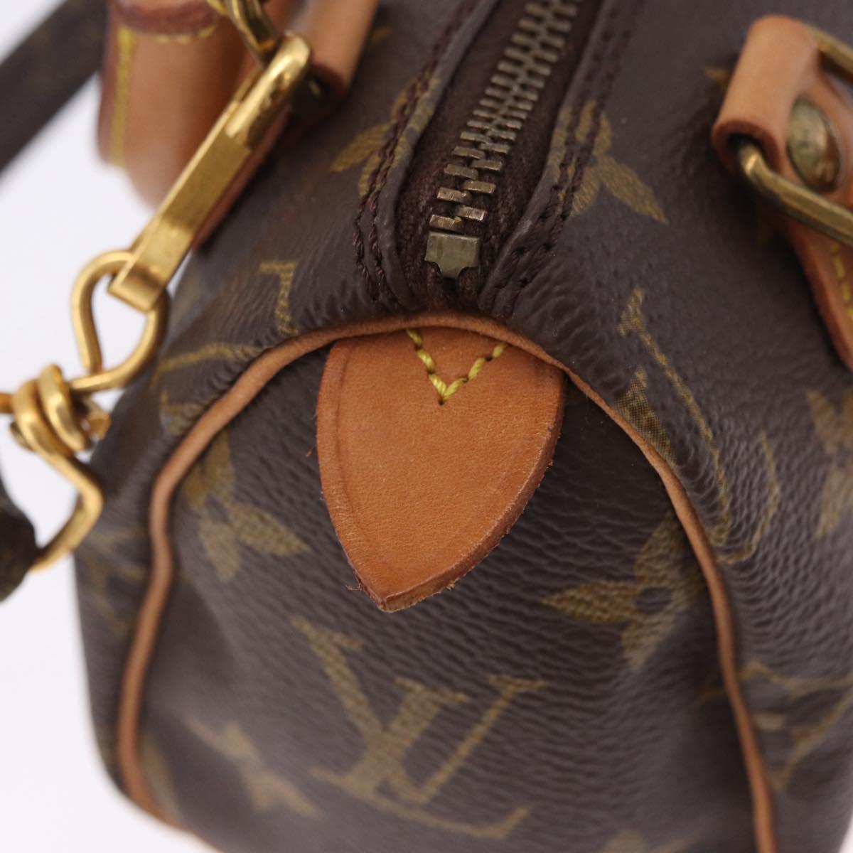 LOUIS VUITTON Monogram Mini Speedy Hand Bag M41534 LV Auth 202596V