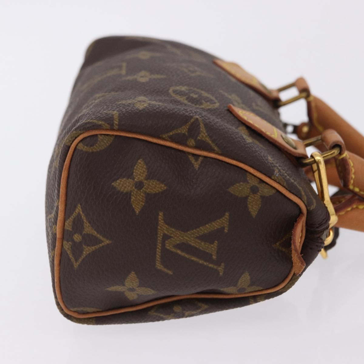 LOUIS VUITTON Monogram Mini Speedy Hand Bag M41534 LV Auth 202596V