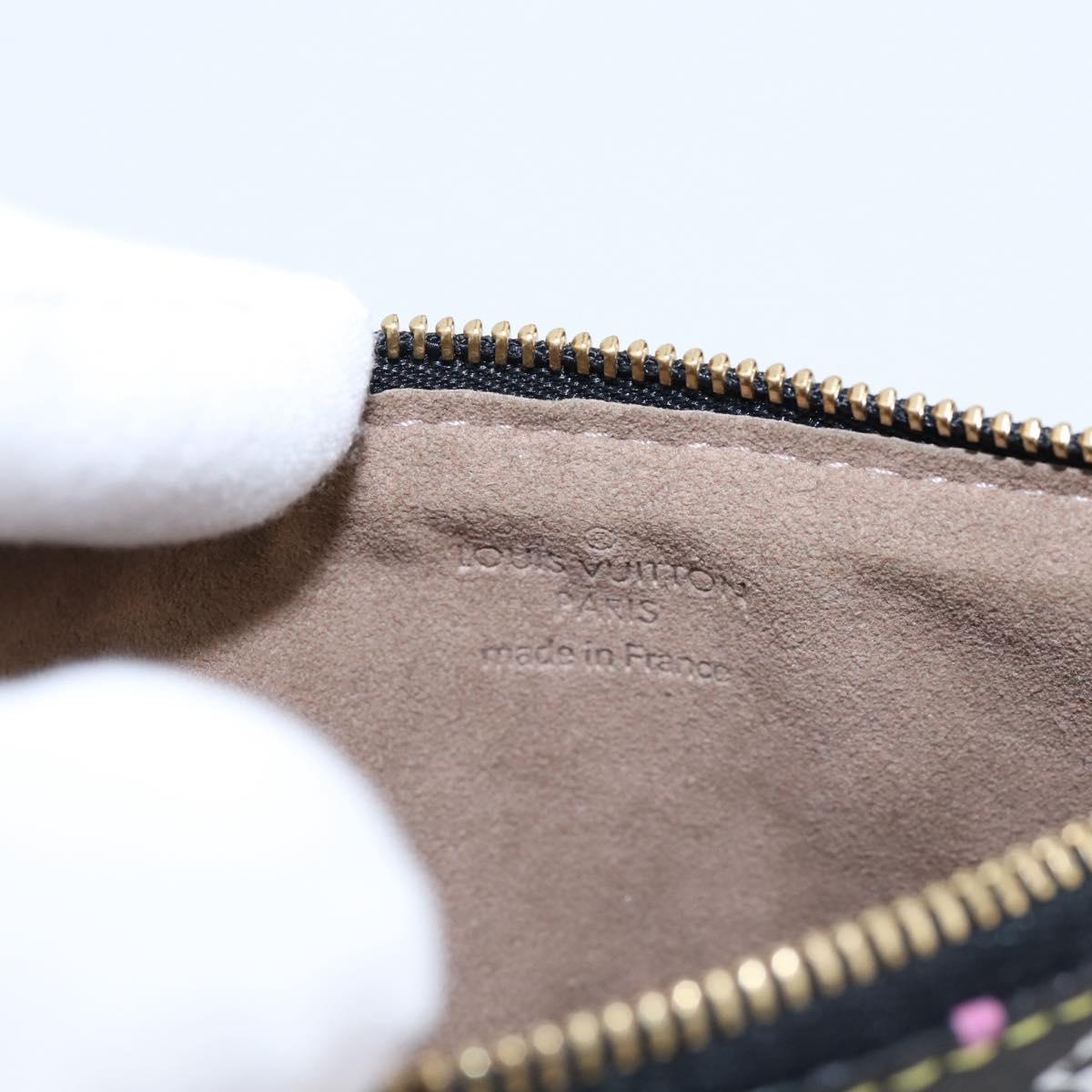 LOUIS VUITTON Monogram Multicolor Pochette MM Purse Black M60031 LV Auth 202597V