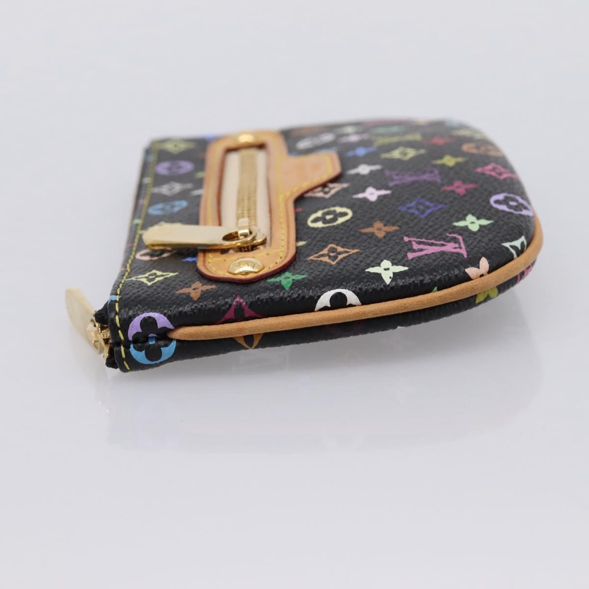 LOUIS VUITTON Monogram Multicolor Pochette MM Purse Black M60031 LV Auth 202597V
