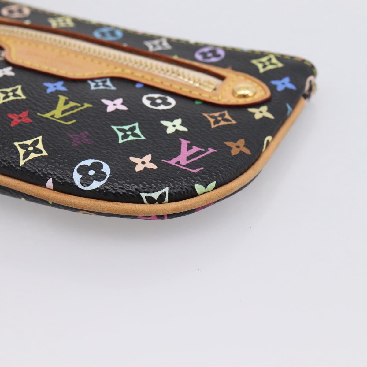 LOUIS VUITTON Monogram Multicolor Pochette MM Purse Black M60031 LV Auth 202597V