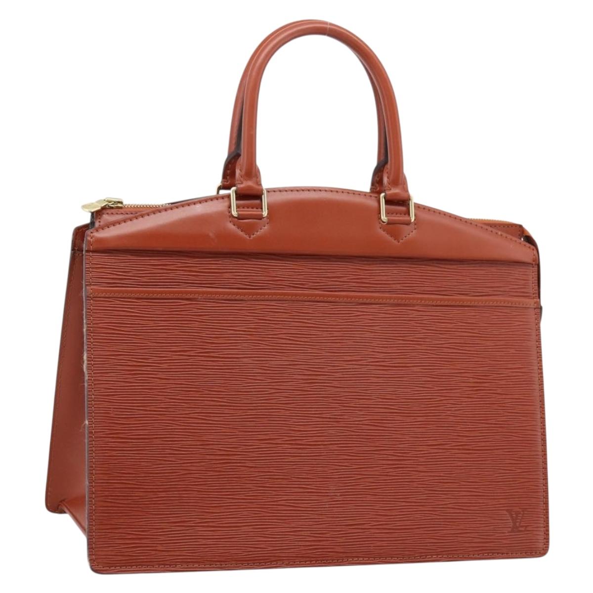 LOUIS VUITTON Epi Riviera Hand Bag Kenya Brown M48183 LV Auth 202601