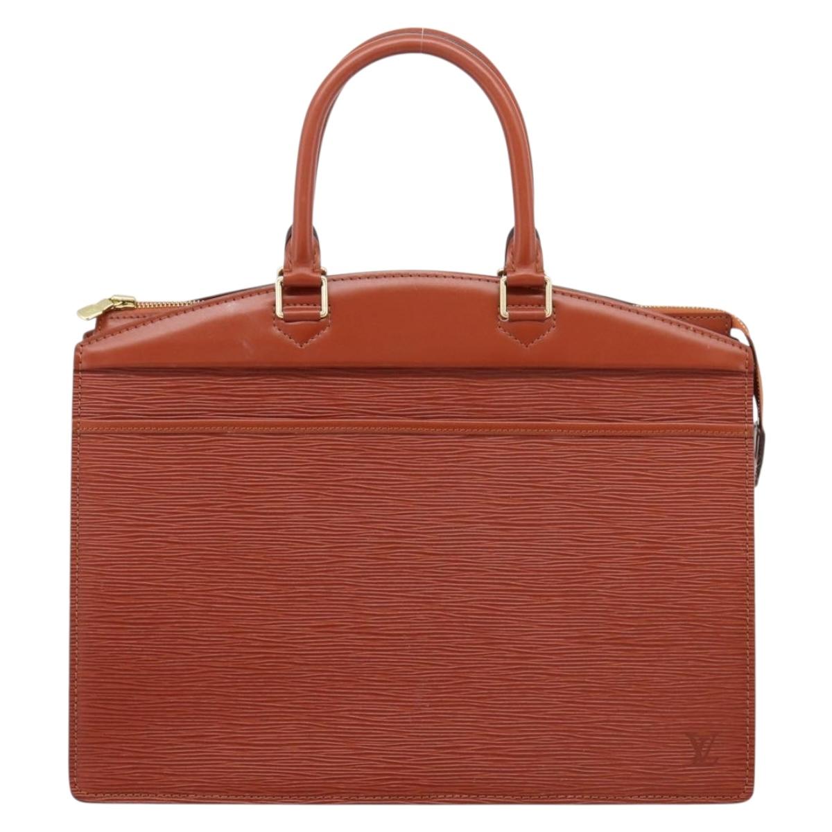 LOUIS VUITTON Epi Riviera Hand Bag Kenya Brown M48183 LV Auth 202601