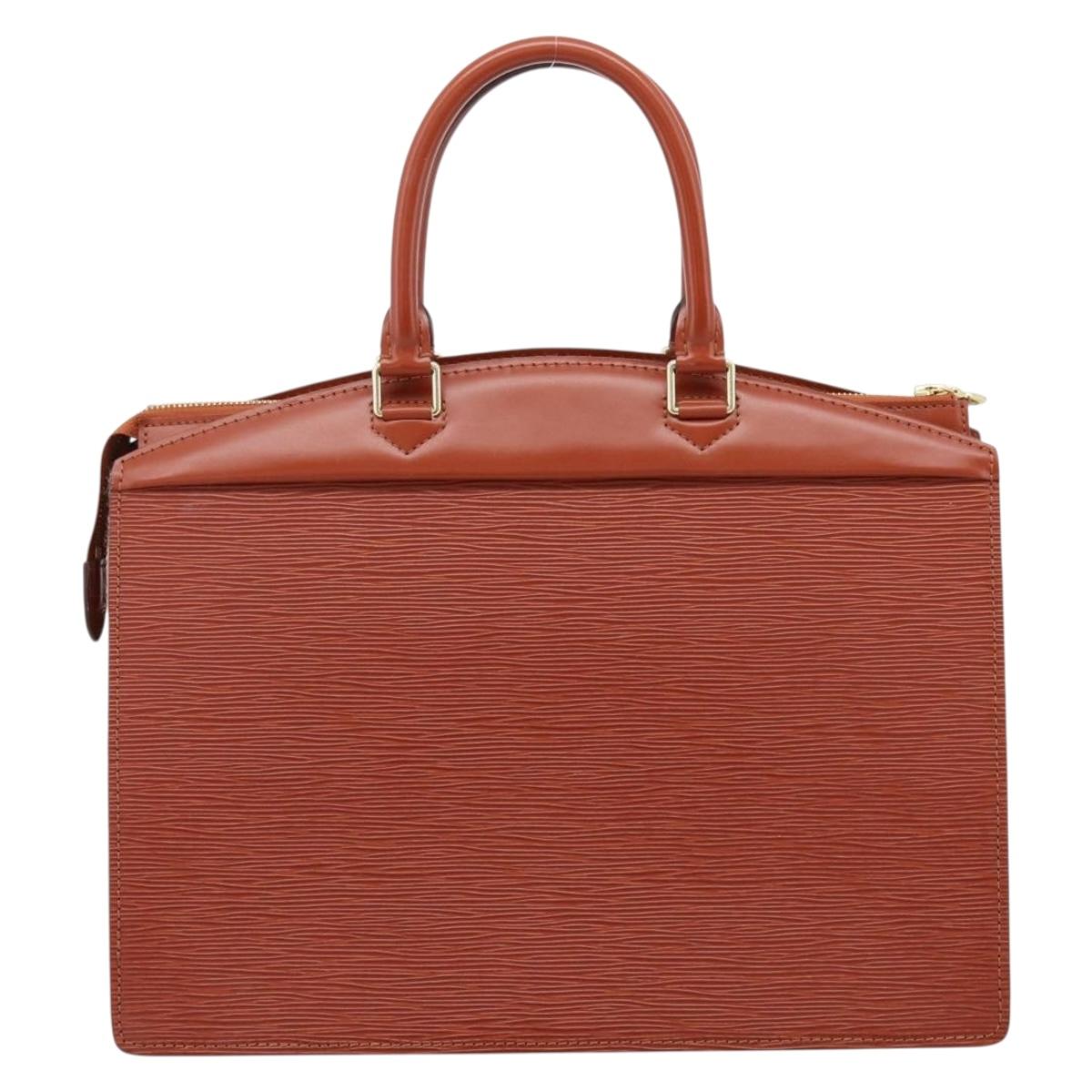 LOUIS VUITTON Epi Riviera Hand Bag Kenya Brown M48183 LV Auth 202601