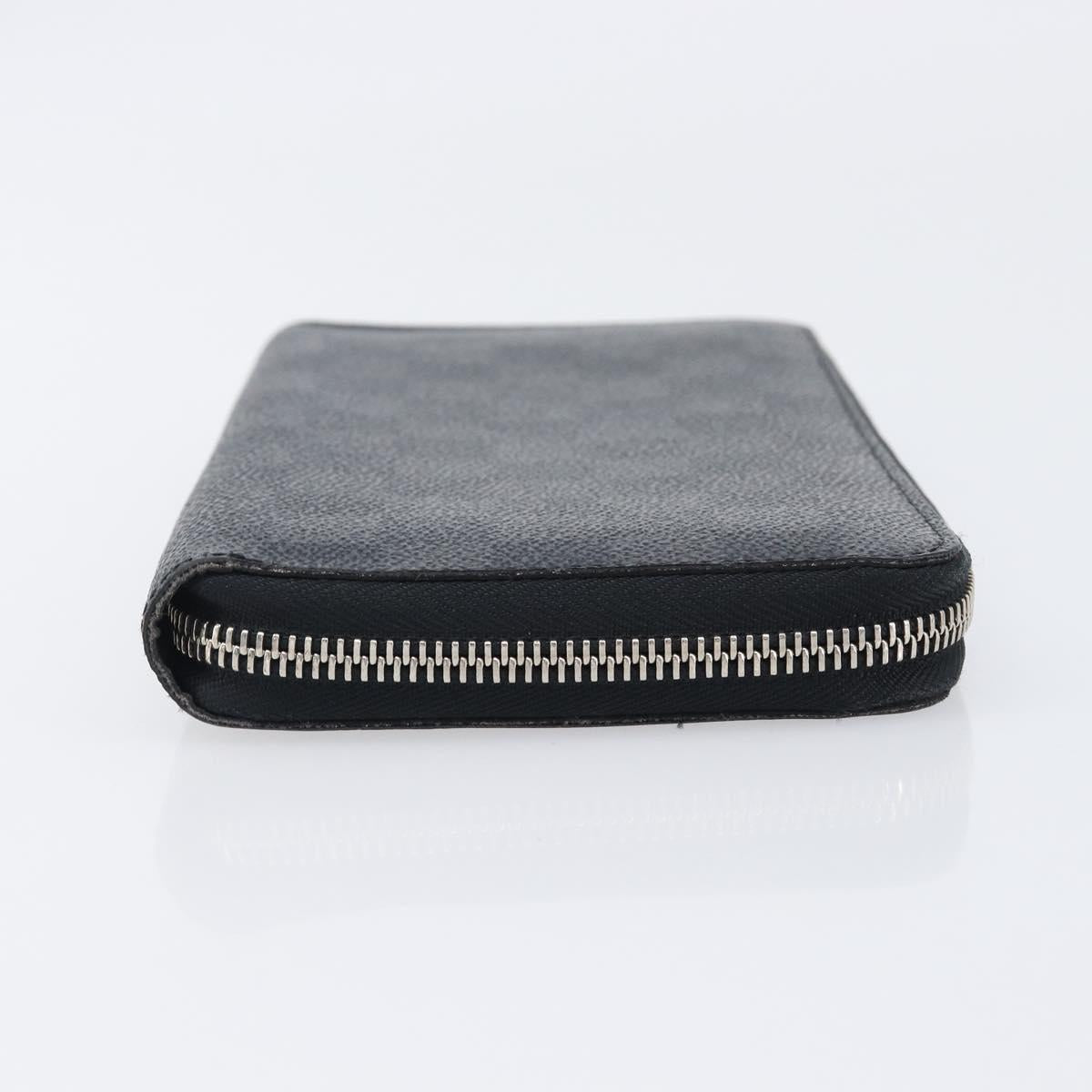 LOUIS VUITTON Damier Grafitte Zippy Organizer Long Wallet N63077 LV Auth 202603