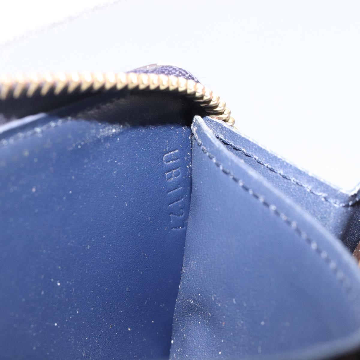 LOUIS VUITTON Monogram Vernis Portefeuille Miroir Blue Marine M64111 Auth 202604