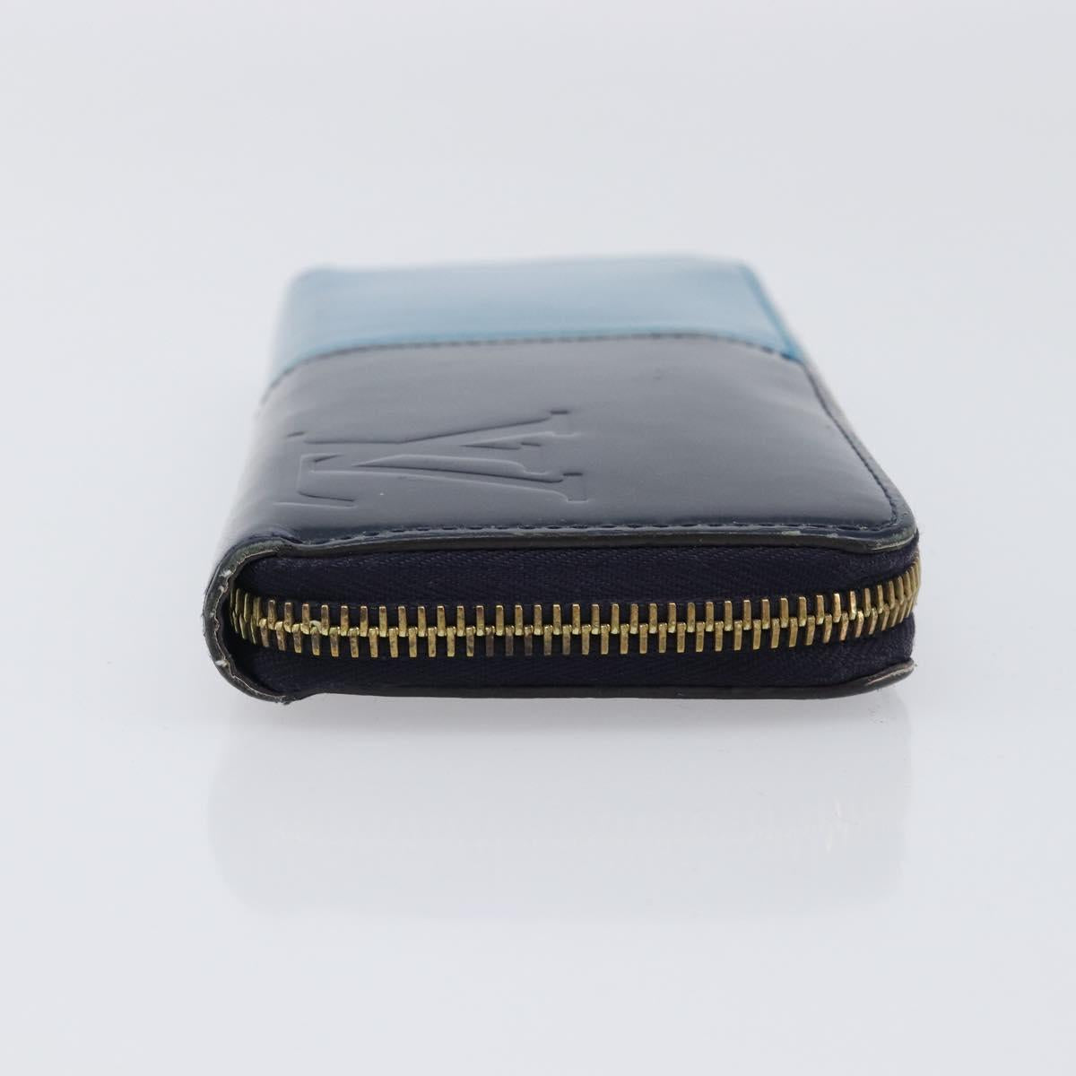 LOUIS VUITTON Monogram Vernis Portefeuille Miroir Blue Marine M64111 Auth 202604
