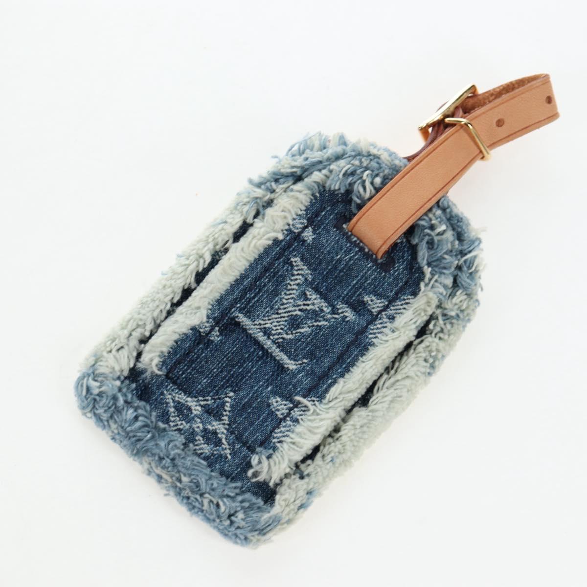 LOUIS VUITTON Monogram Denim Patchwork Speedy 30 Bag Blue M95380 Auth 202605SM