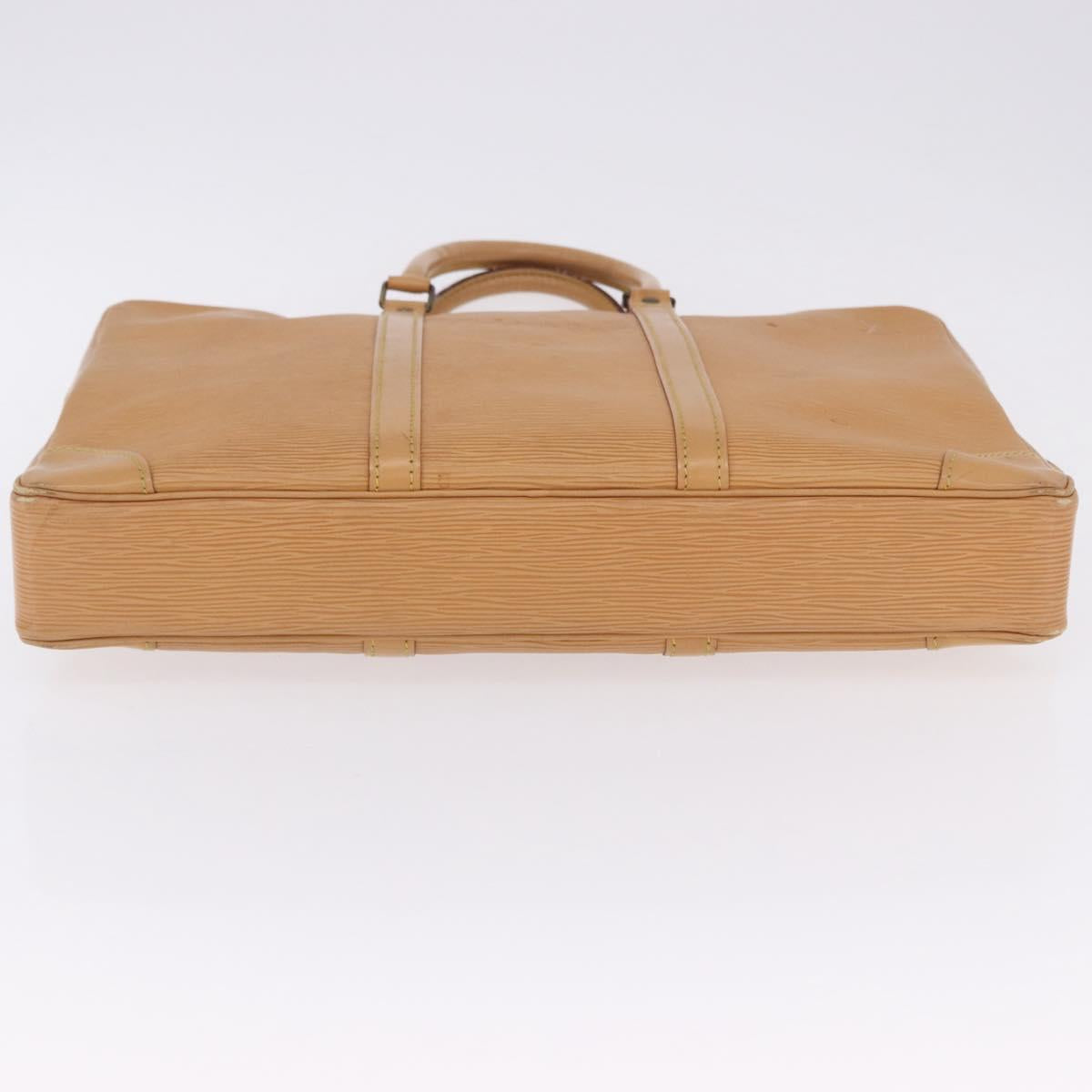 LOUIS VUITTON Epi Porte Documents Voyage Business Bag Beige M54476 Auth 202607
