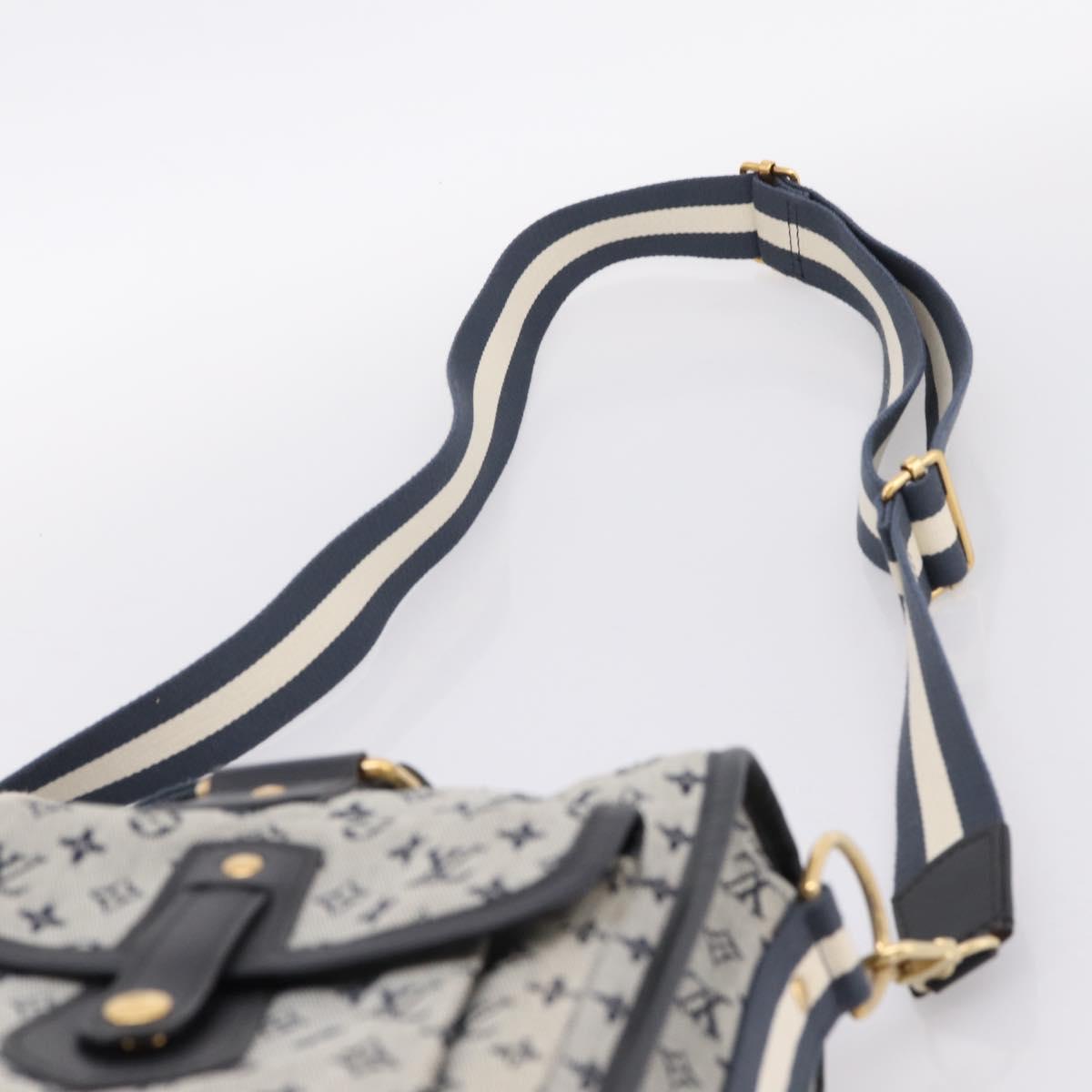 LOUIS VUITTON Monogram Mini Sac Mary Kate 48h Hand Bag Blue M42341 Auth 202608V