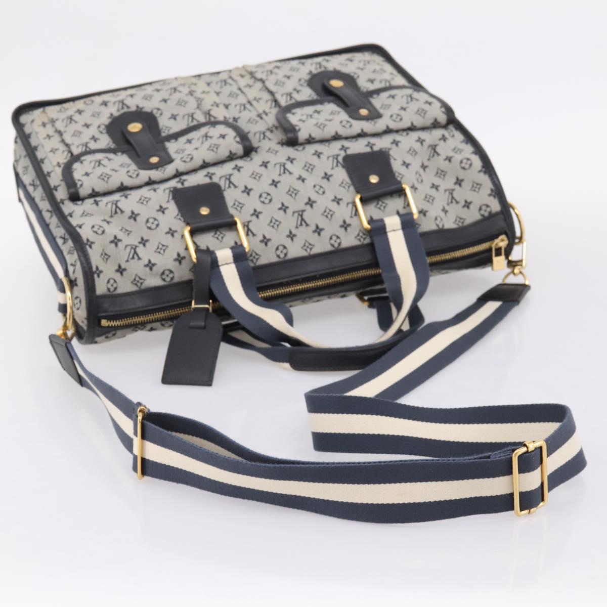 LOUIS VUITTON Monogram Mini Sac Mary Kate 48h Hand Bag Blue M42341 Auth 202608V