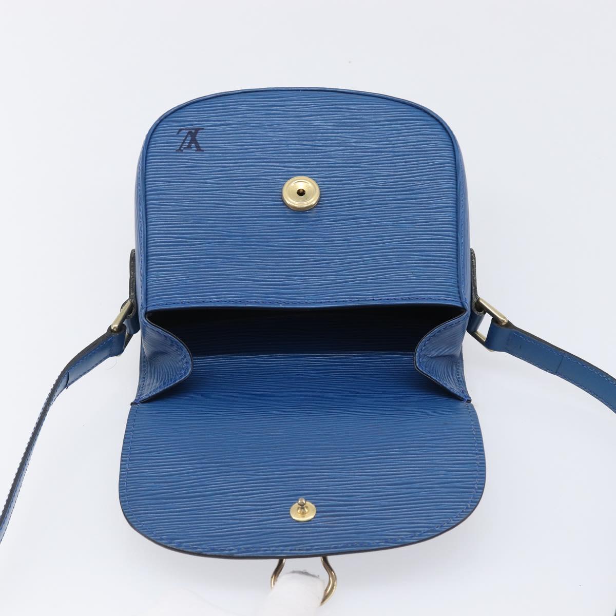 LOUIS VUITTON Epi Saint Cloud PM Shoulder Bag Blue M52215 LV Auth 202609A