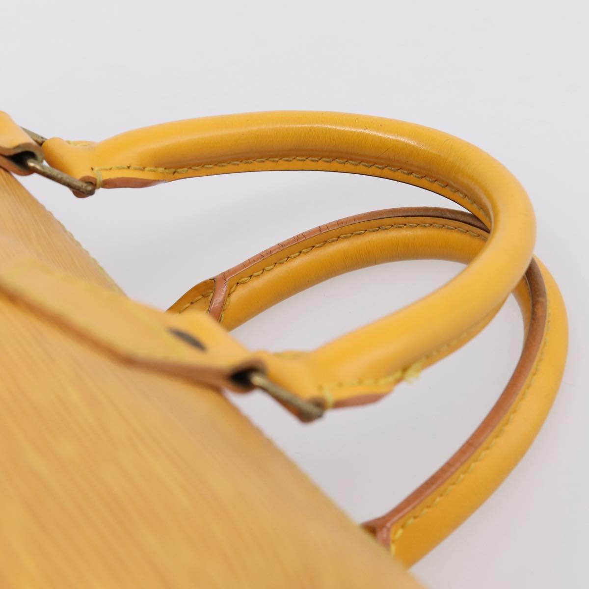 LOUIS VUITTON Epi Speedy 25 Hand Bag Tassili Yellow M43019 LV Auth 202610