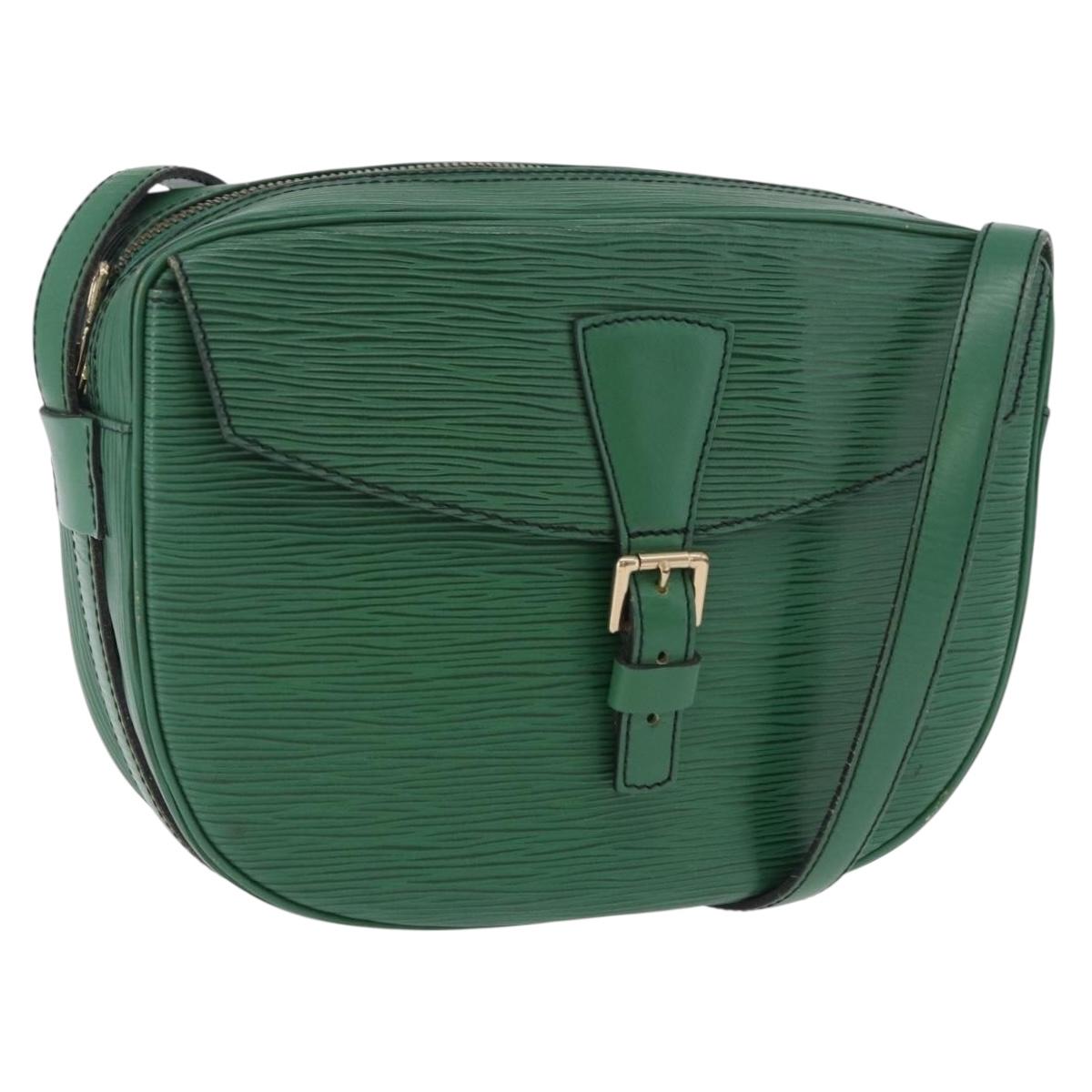 LOUIS VUITTON Epi Jeune Fille MM Shoulder Bag Green M52154 LV Auth 202611