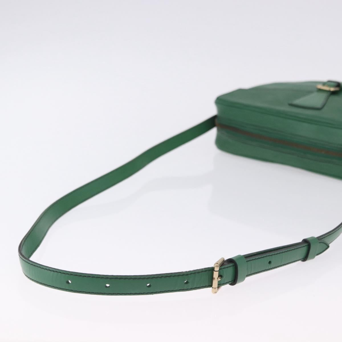 LOUIS VUITTON Epi Jeune Fille MM Shoulder Bag Green M52154 LV Auth 202611