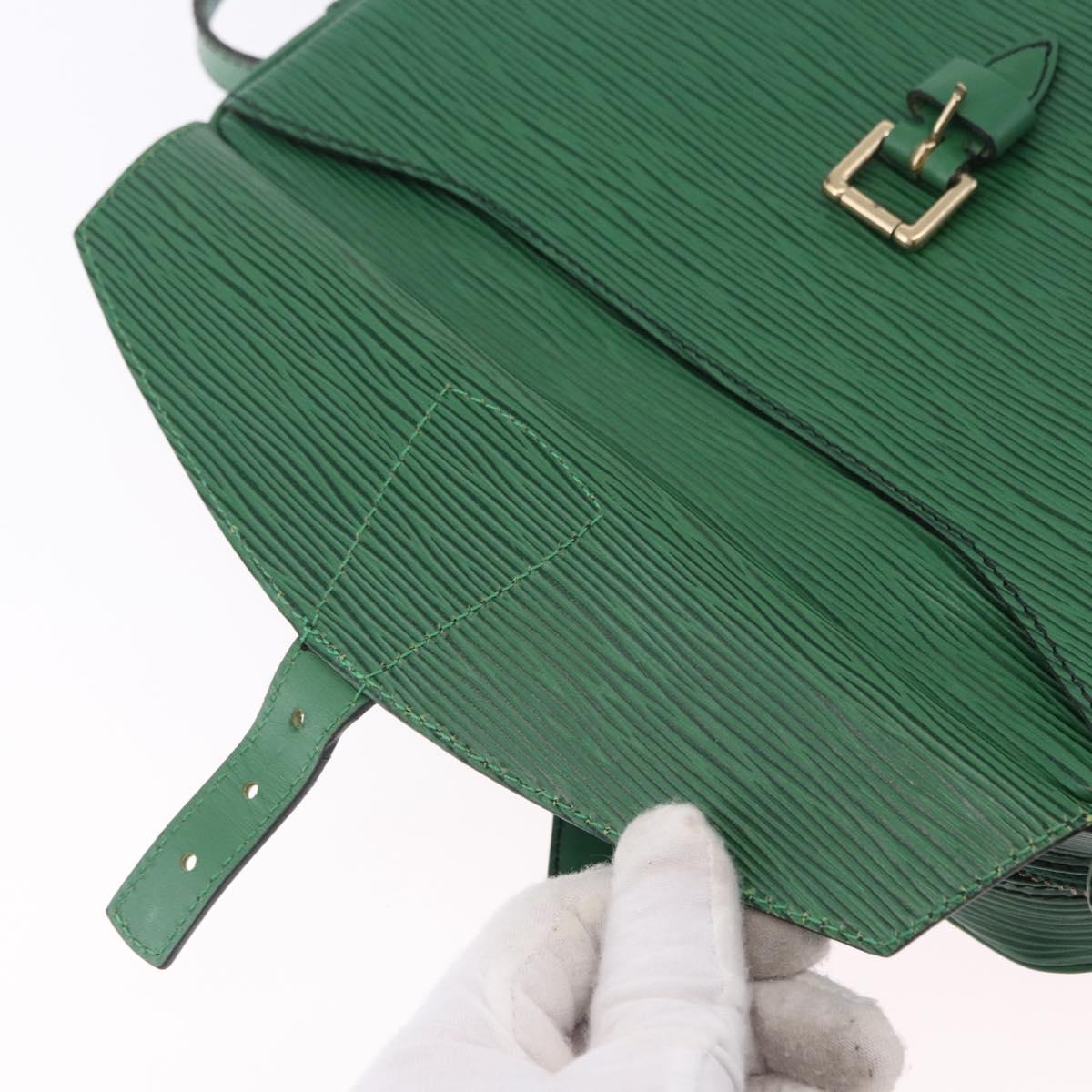 LOUIS VUITTON Epi Jeune Fille MM Shoulder Bag Green M52154 LV Auth 202611