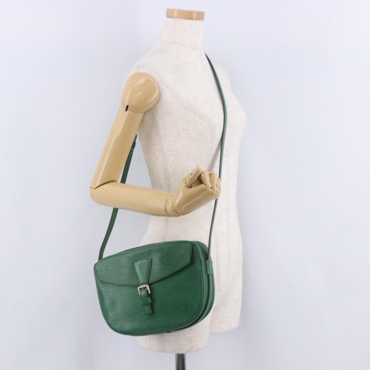 LOUIS VUITTON Epi Jeune Fille MM Shoulder Bag Green M52154 LV Auth 202611