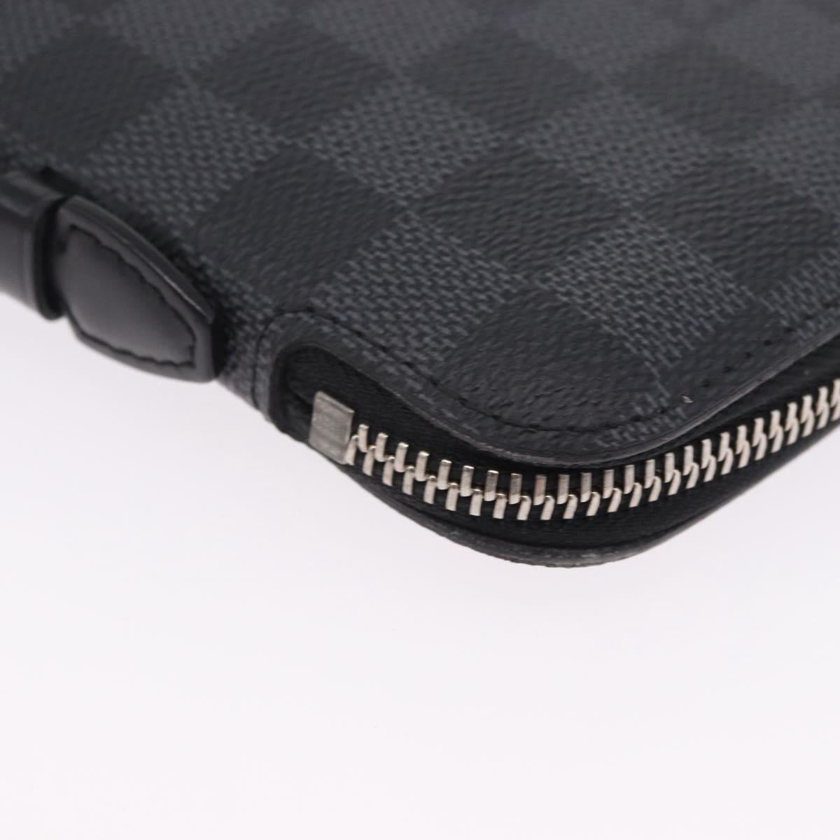 LOUIS VUITTON Damier Grafitte Organizer Atoll Travel Case N48255 LV Auth 202615A