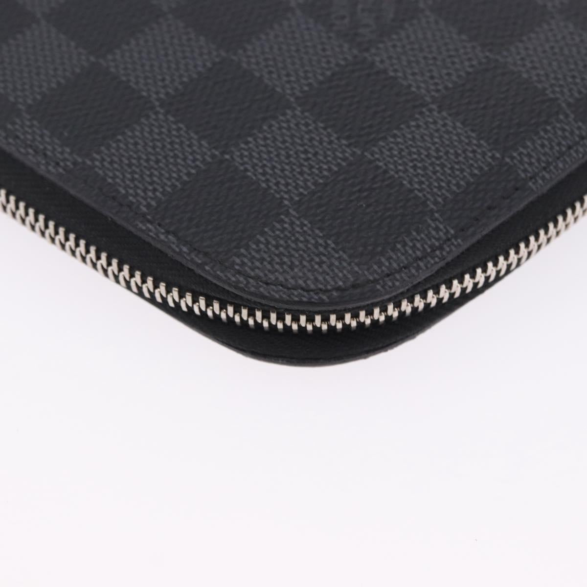 LOUIS VUITTON Damier Grafitte Organizer Atoll Travel Case N48255 LV Auth 202615A